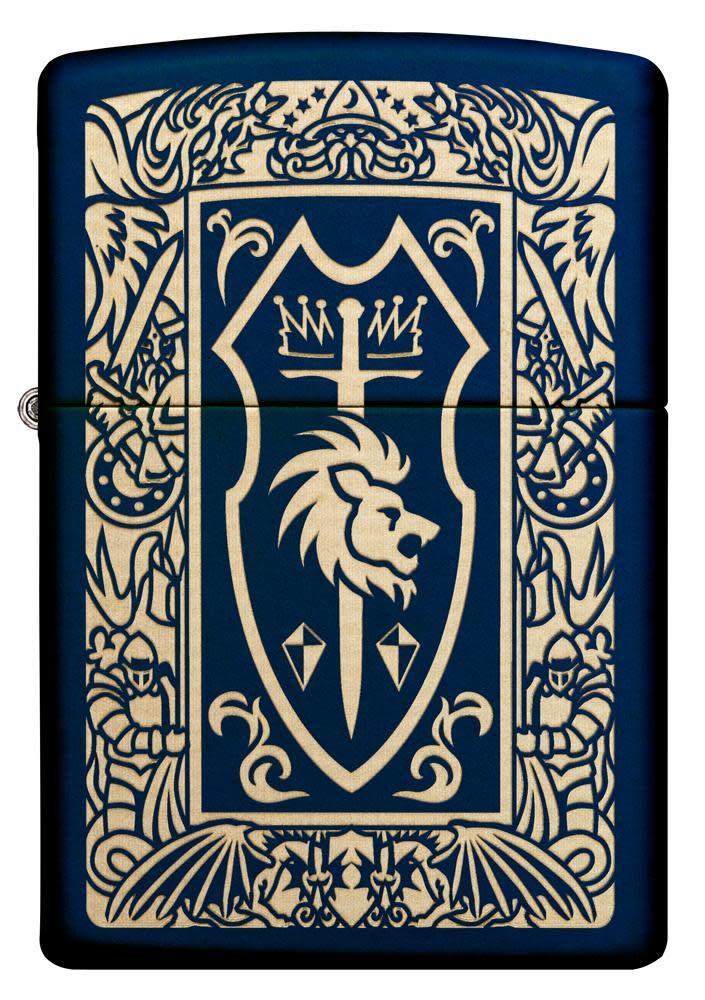 Front shot of Heraldic Crest Design Windproof Lighter